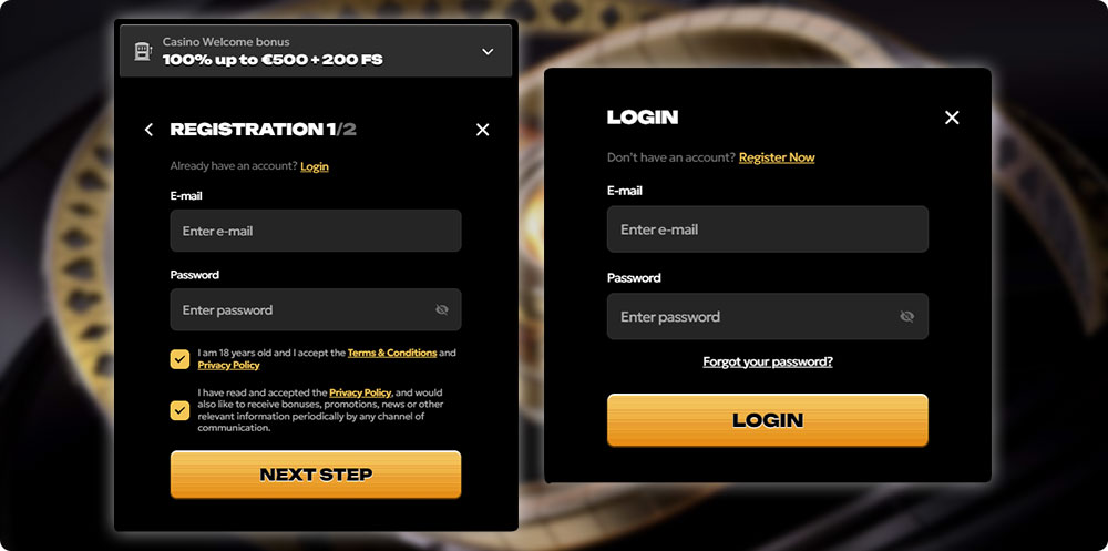 Spinsy Casino Login and Registration